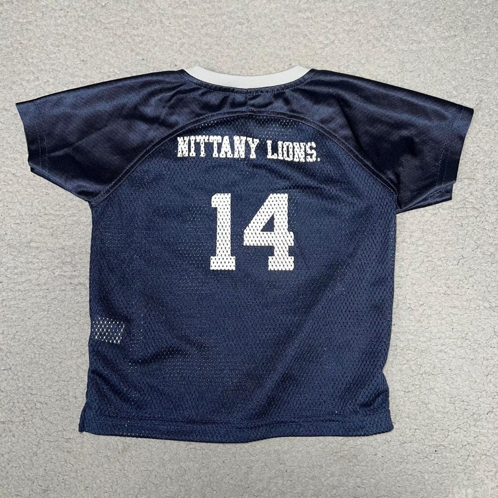 VTG Pro Edge Penn State Nittany Lions Jersey Toddler Sz 2T Blue Mesh #14 2-Sided